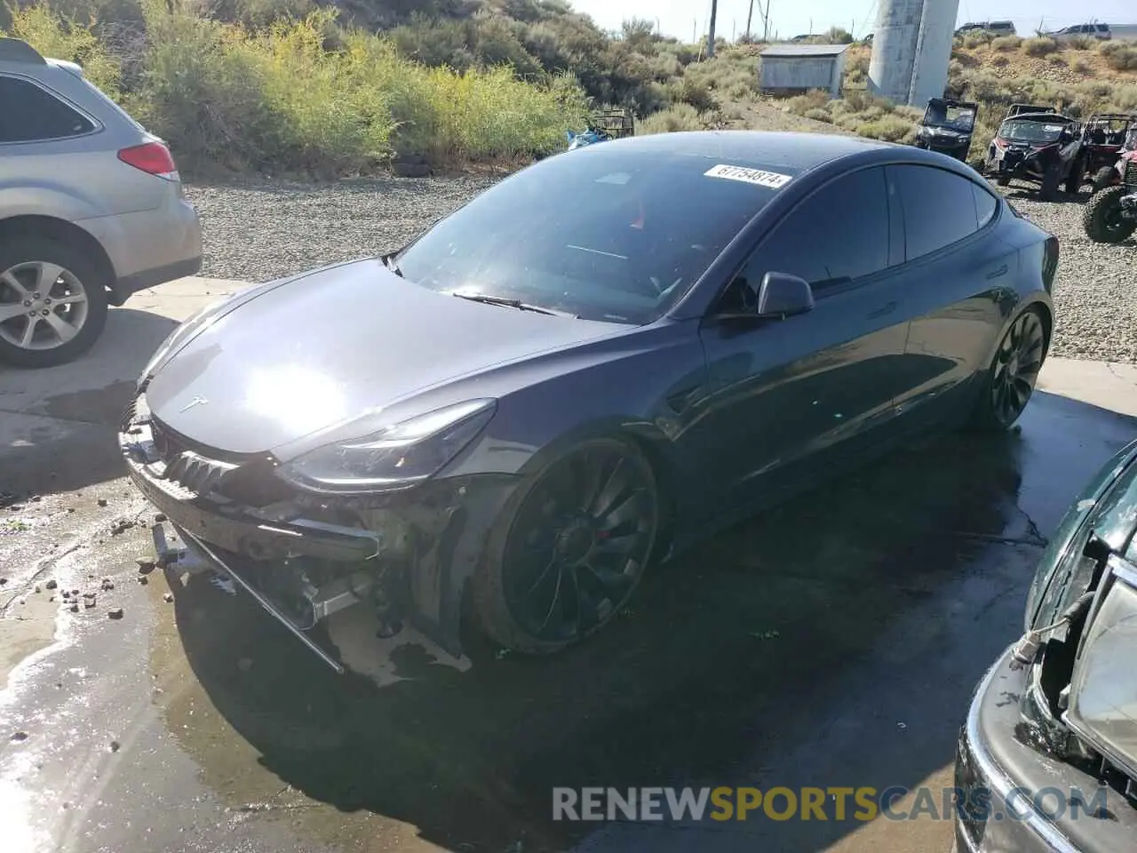 1 Photograph of a damaged car 5YJ3E1EC7PF544062 TESLA MODEL 3 2023
