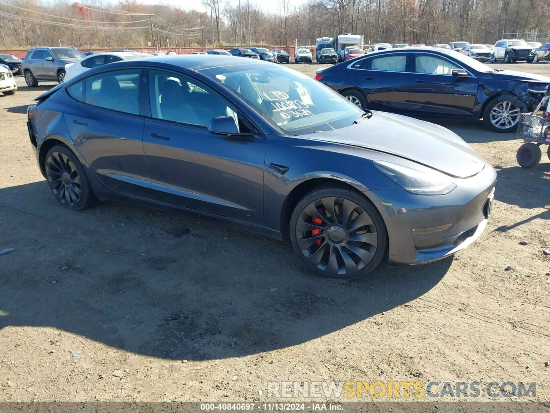 1 Фотография поврежденного автомобиля 5YJ3E1EC7PF561587 TESLA MODEL 3 2023