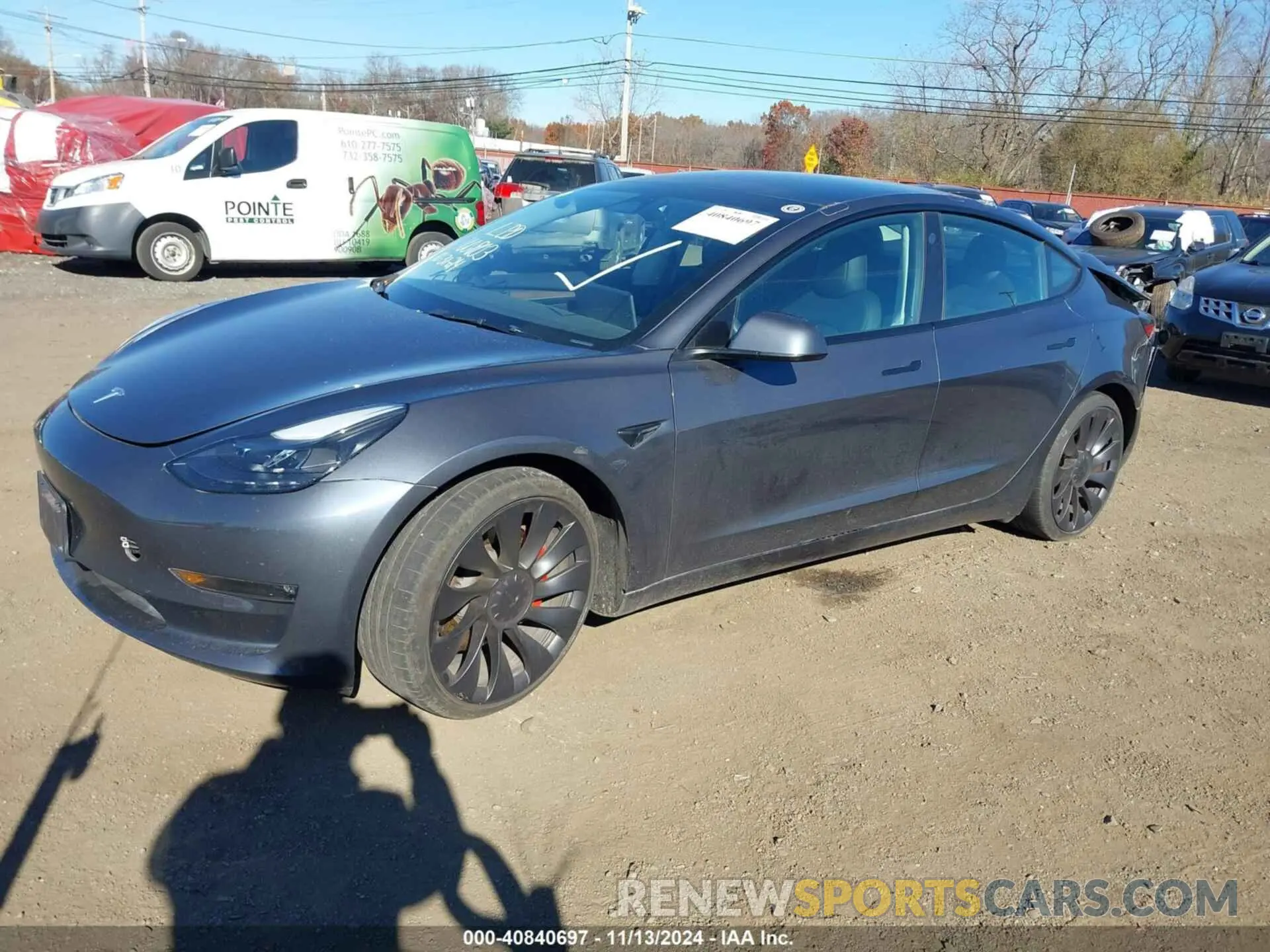 2 Фотография поврежденного автомобиля 5YJ3E1EC7PF561587 TESLA MODEL 3 2023