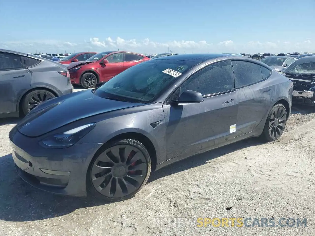 1 Фотография поврежденного автомобиля 5YJ3E1EC7PF701413 TESLA MODEL 3 2023