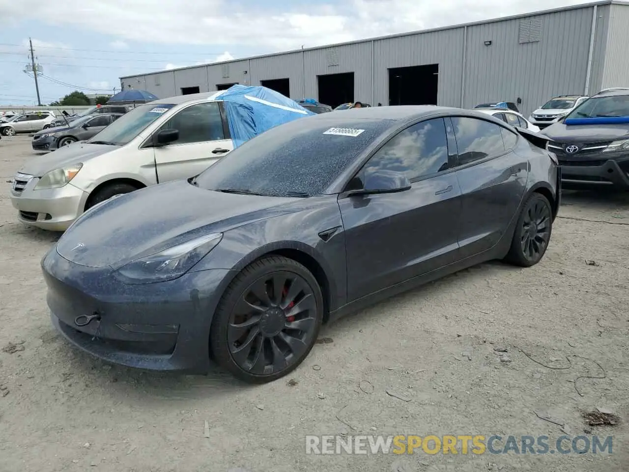 1 Photograph of a damaged car 5YJ3E1EC8PF428952 TESLA MODEL 3 2023