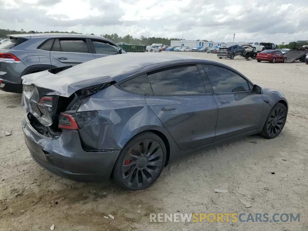 3 Photograph of a damaged car 5YJ3E1EC8PF428952 TESLA MODEL 3 2023