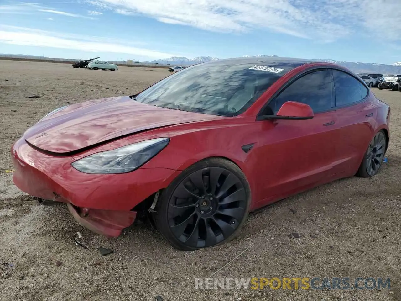 1 Photograph of a damaged car 5YJ3E1EC8PF472031 TESLA MODEL 3 2023