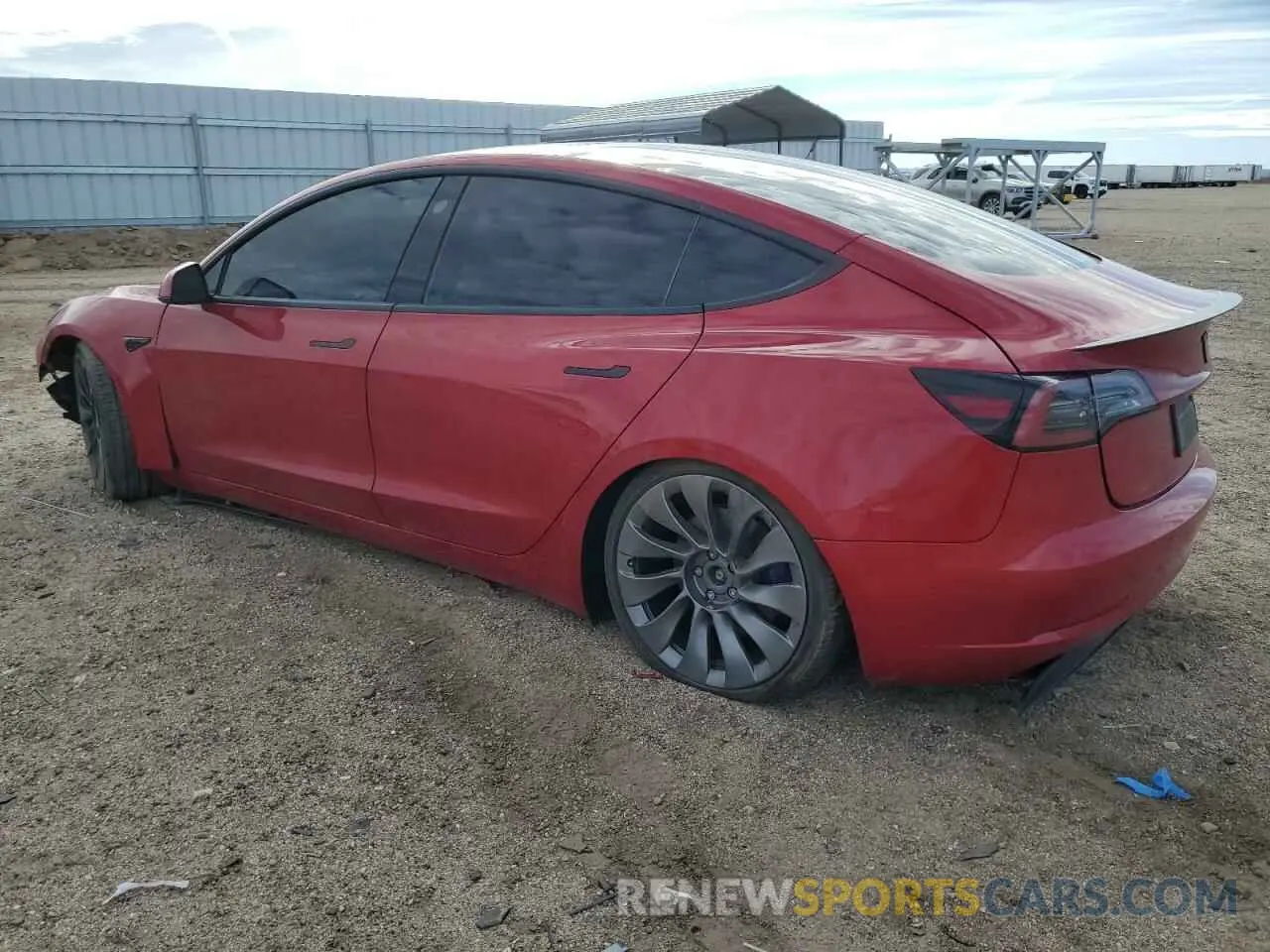2 Photograph of a damaged car 5YJ3E1EC8PF472031 TESLA MODEL 3 2023