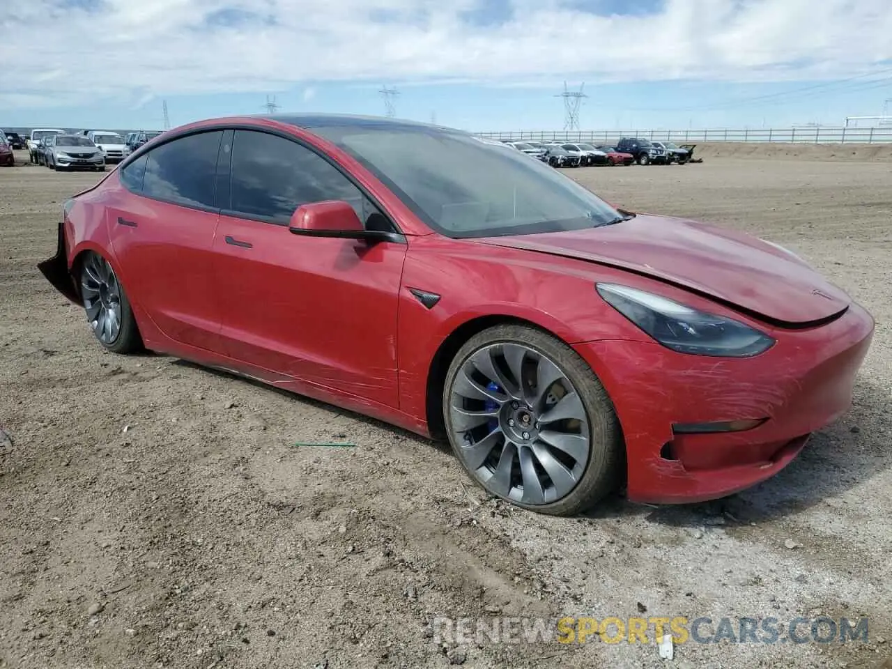 4 Photograph of a damaged car 5YJ3E1EC8PF472031 TESLA MODEL 3 2023
