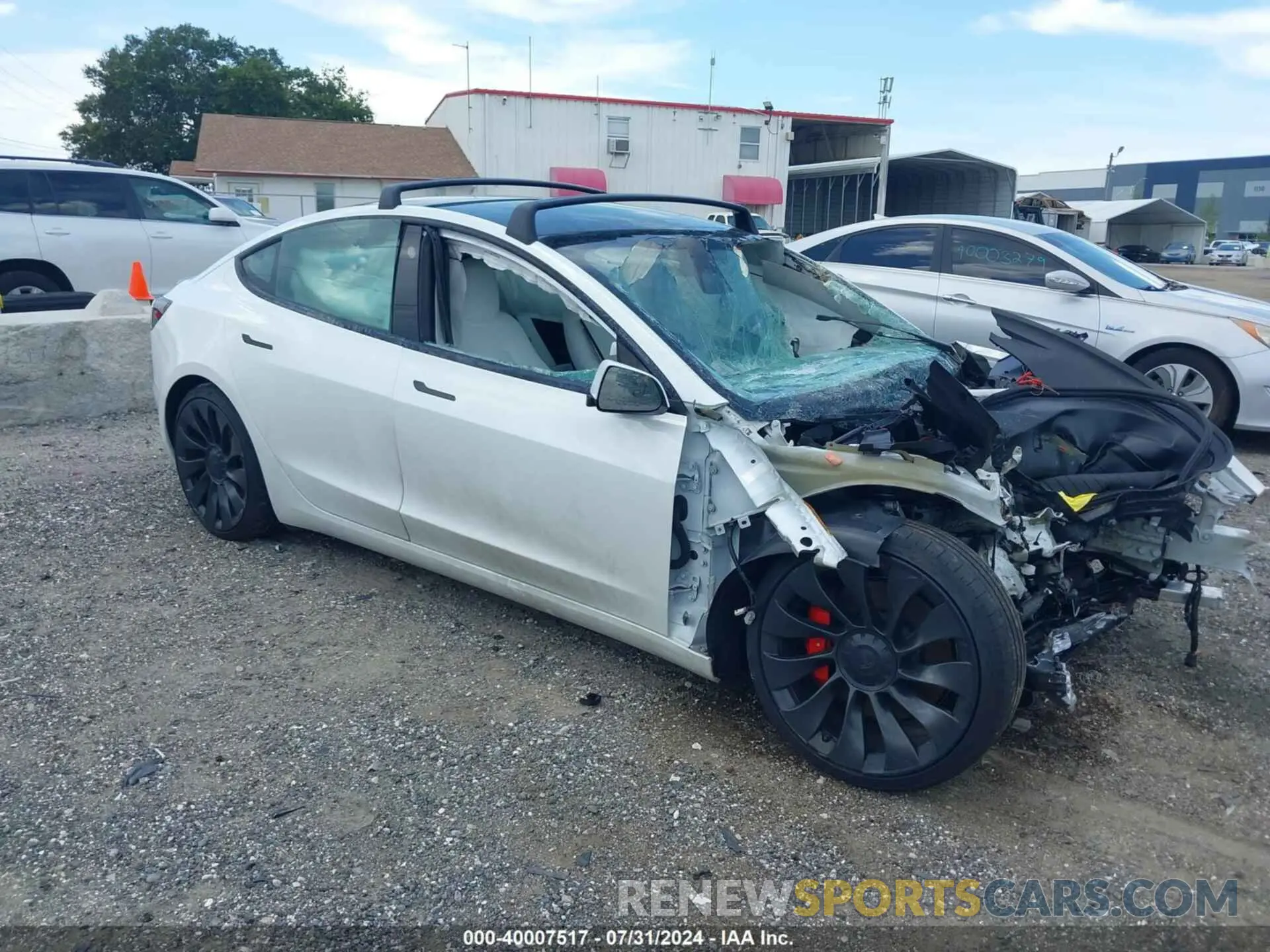 1 Photograph of a damaged car 5YJ3E1EC8PF585171 TESLA MODEL 3 2023