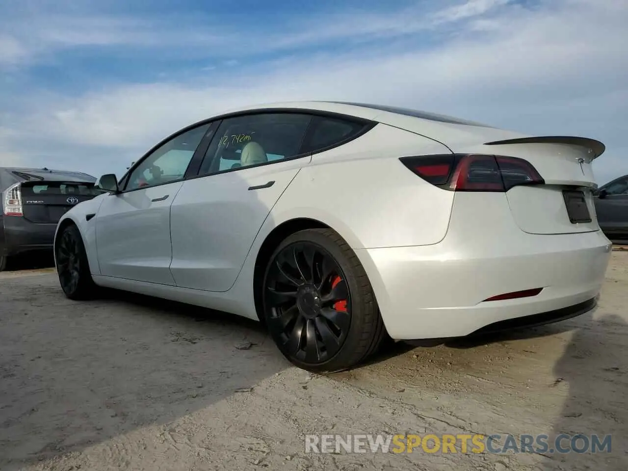 2 Photograph of a damaged car 5YJ3E1EC8PF596672 TESLA MODEL 3 2023