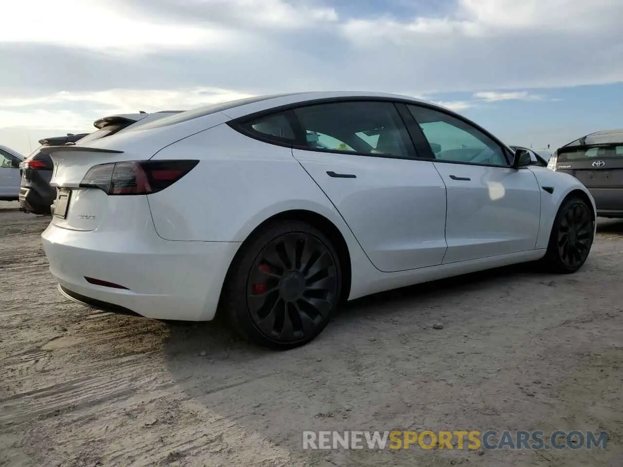 3 Photograph of a damaged car 5YJ3E1EC8PF596672 TESLA MODEL 3 2023