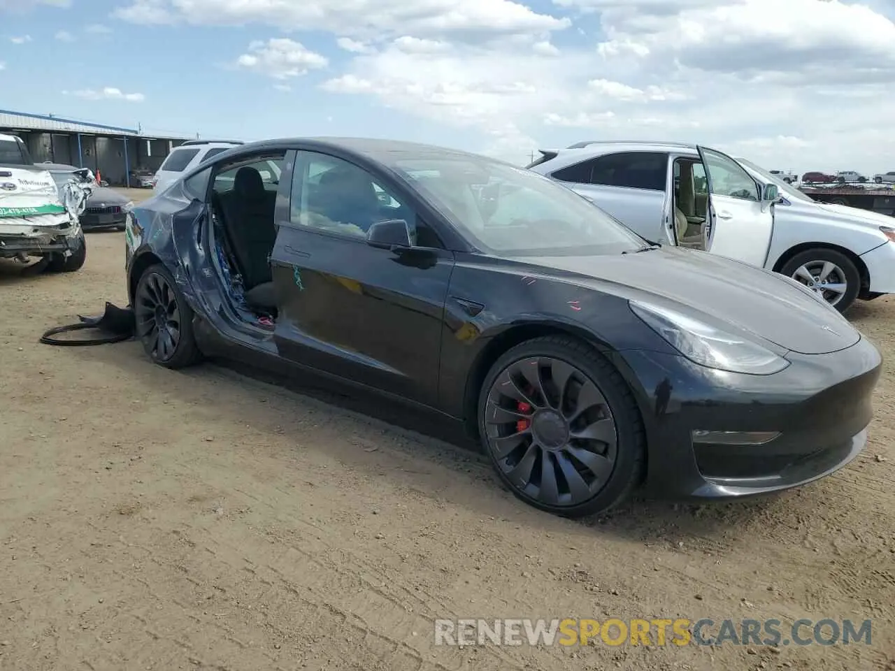 4 Photograph of a damaged car 5YJ3E1EC8PF634532 TESLA MODEL 3 2023