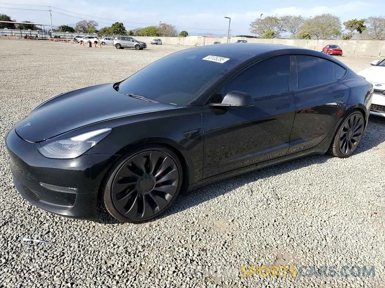 1 Фотография поврежденного автомобиля 5YJ3E1EC9PF414218 TESLA MODEL 3 2023