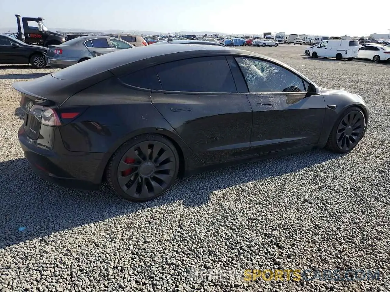 3 Фотография поврежденного автомобиля 5YJ3E1EC9PF414218 TESLA MODEL 3 2023