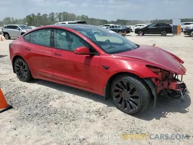 4 Photograph of a damaged car 5YJ3E1EC9PF508440 TESLA MODEL 3 2023