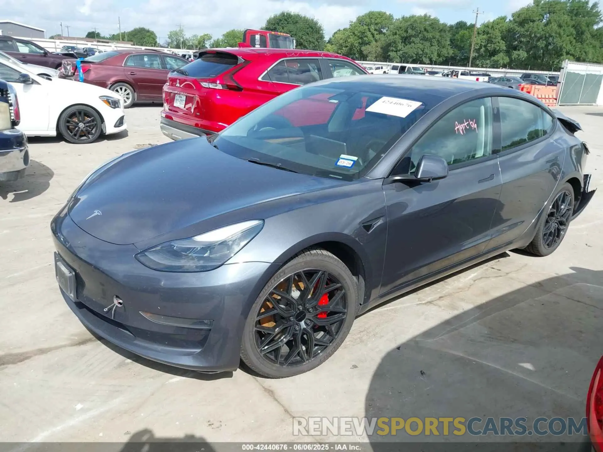 2 Photograph of a damaged car 5YJ3E1EC9PF517784 TESLA MODEL 3 2023