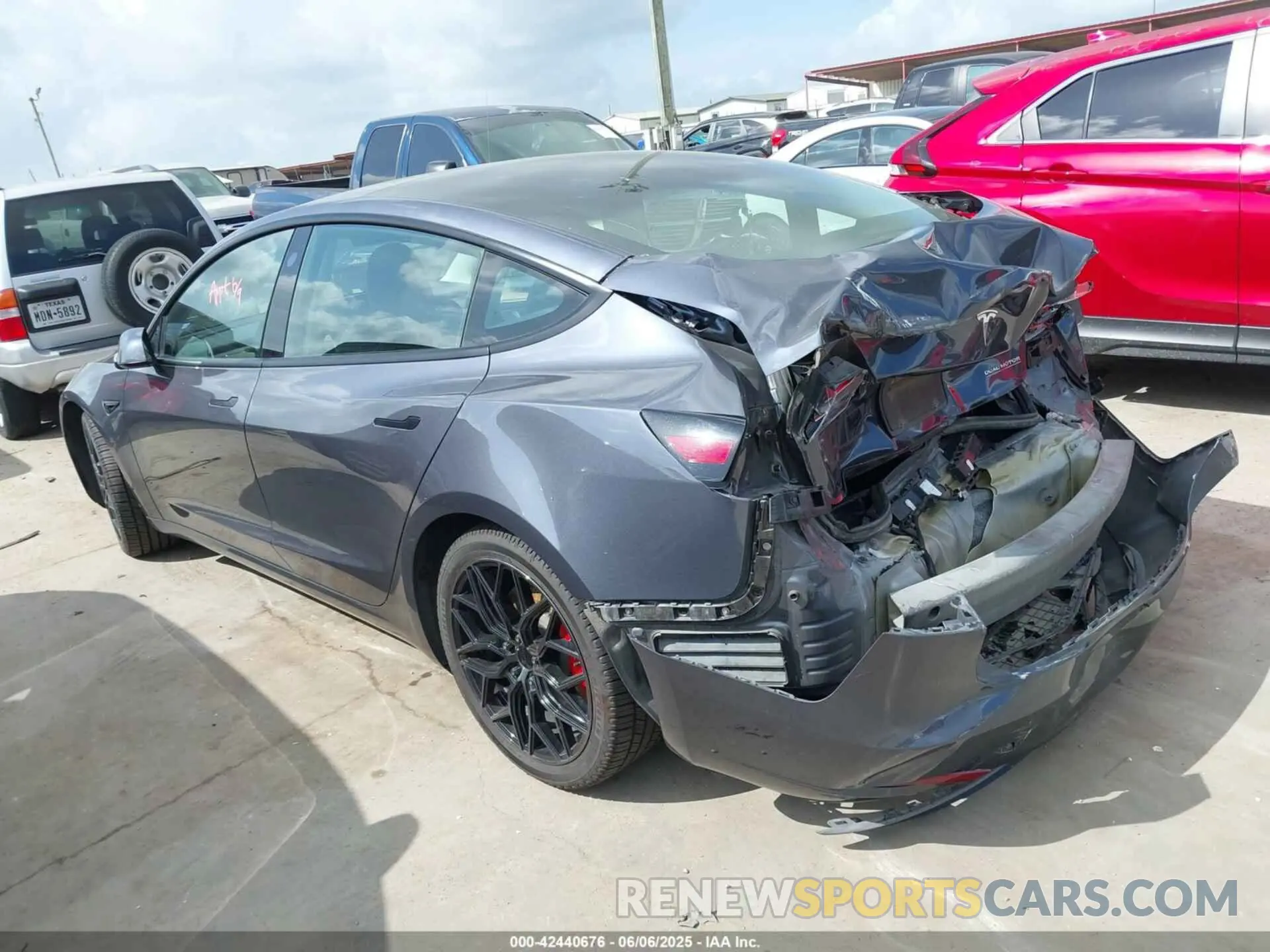 3 Photograph of a damaged car 5YJ3E1EC9PF517784 TESLA MODEL 3 2023