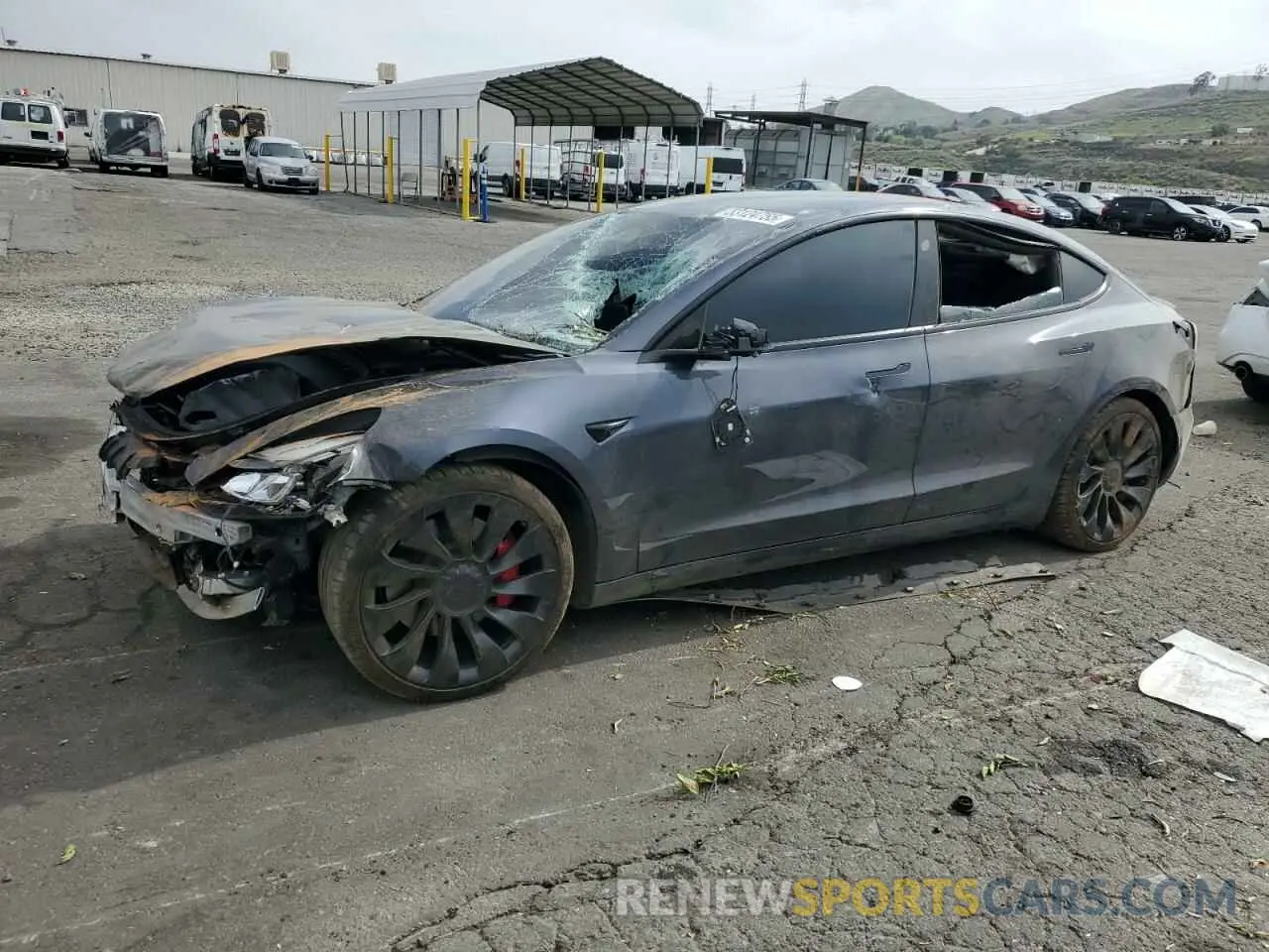 1 Photograph of a damaged car 5YJ3E1EC9PF561428 TESLA MODEL 3 2023
