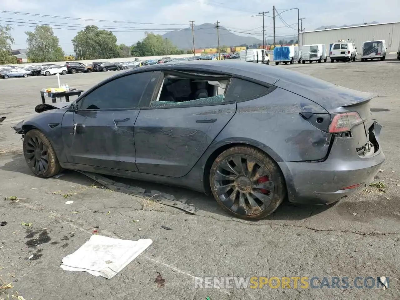 2 Photograph of a damaged car 5YJ3E1EC9PF561428 TESLA MODEL 3 2023