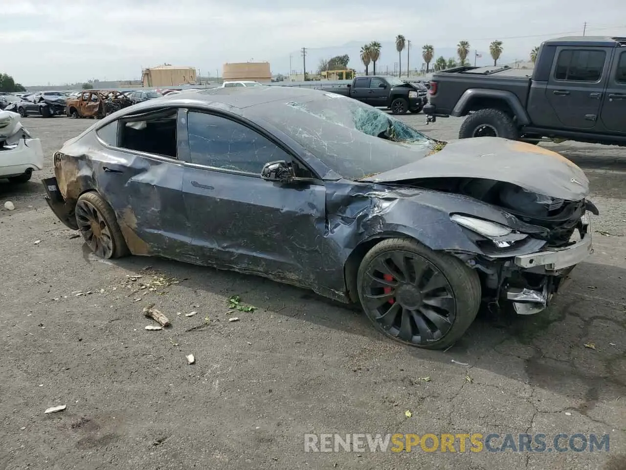 4 Photograph of a damaged car 5YJ3E1EC9PF561428 TESLA MODEL 3 2023