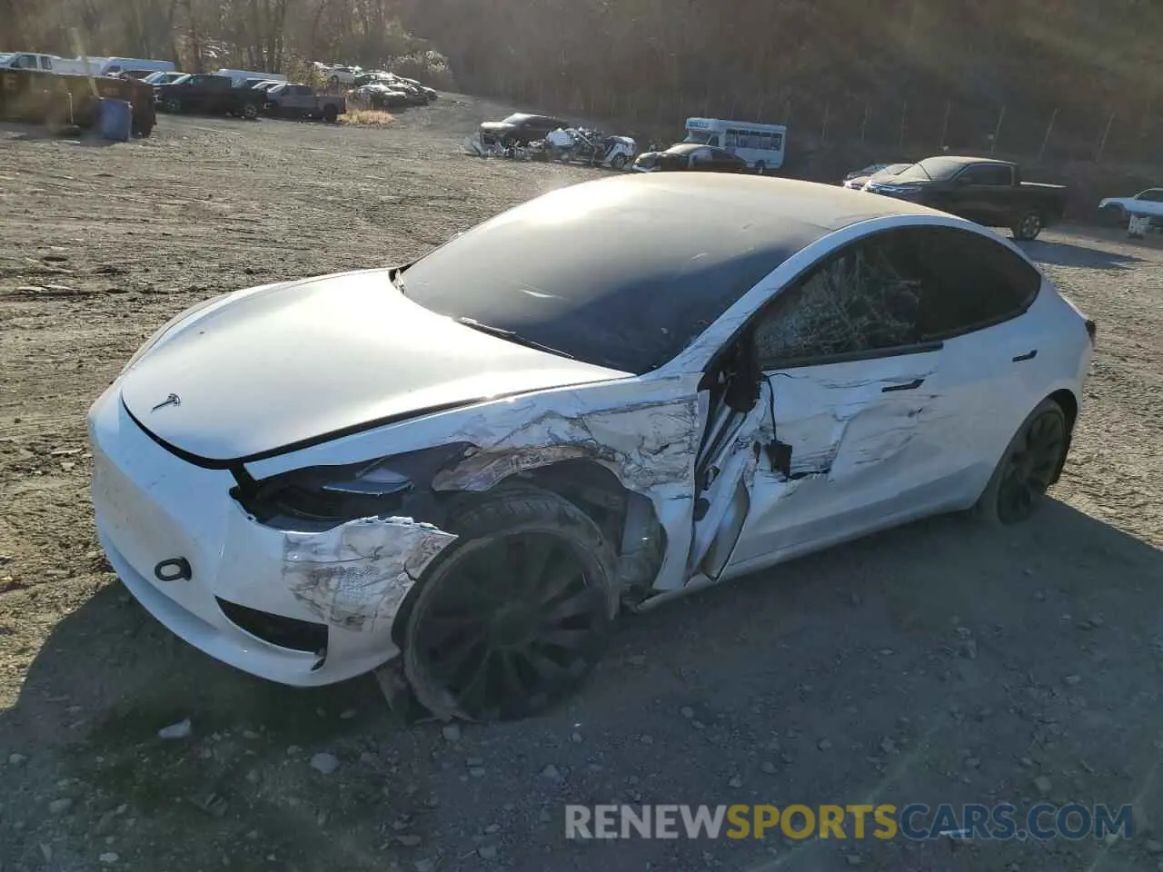 1 Photograph of a damaged car 5YJ3E1EC9PF585681 TESLA MODEL 3 2023