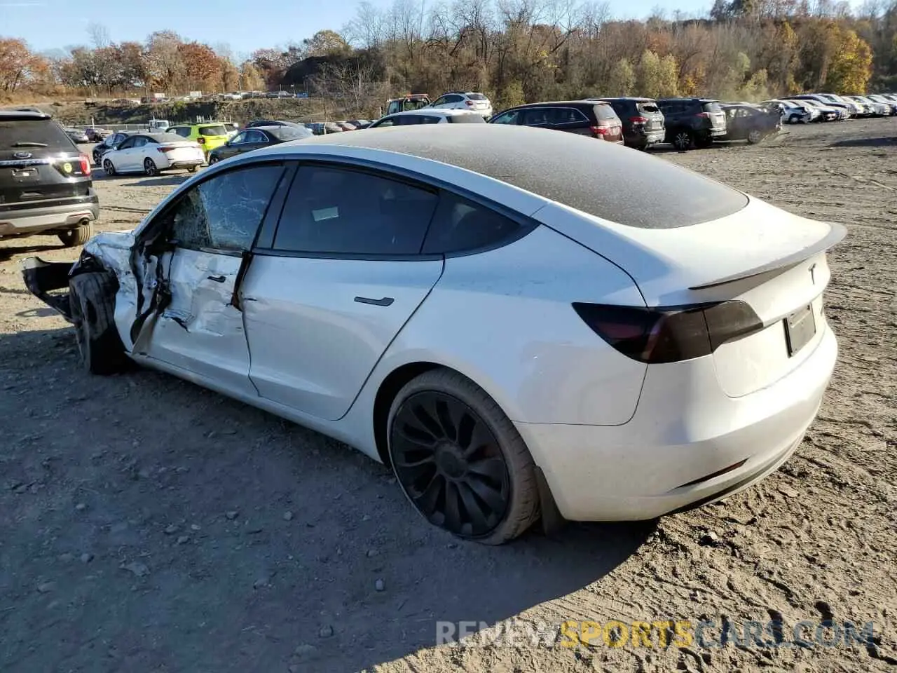 2 Photograph of a damaged car 5YJ3E1EC9PF585681 TESLA MODEL 3 2023