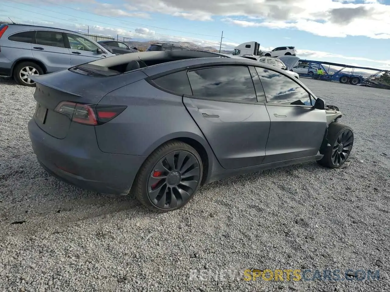 3 Photograph of a damaged car 5YJ3E1EC9PF603256 TESLA MODEL 3 2023