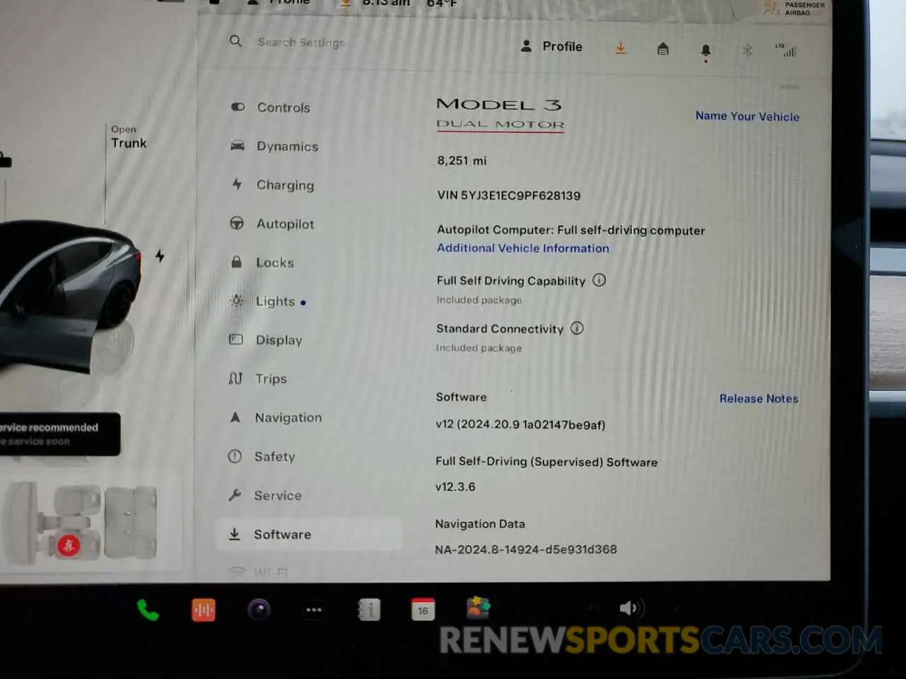 9 Photograph of a damaged car 5YJ3E1EC9PF628139 TESLA MODEL 3 2023