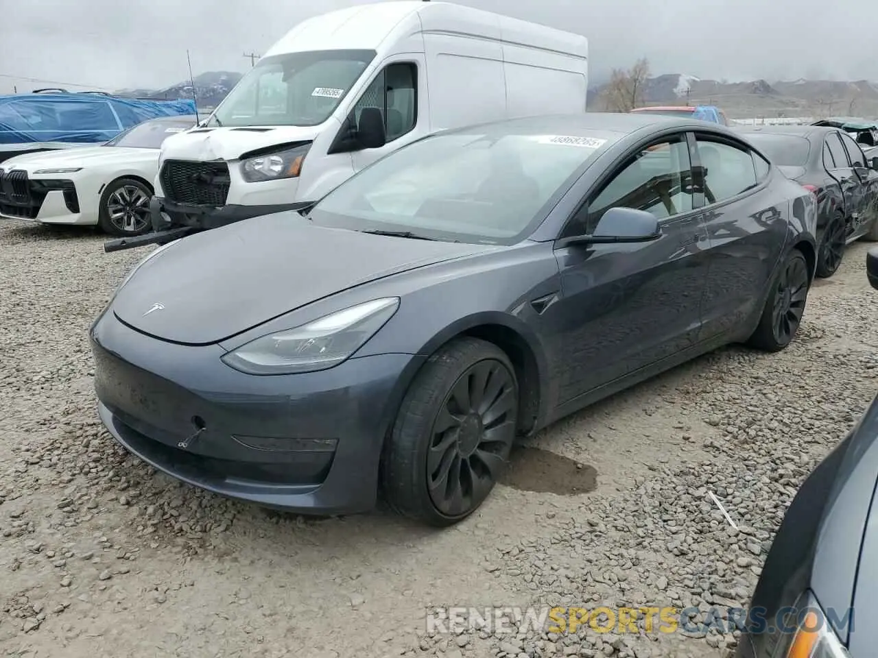 1 Фотография поврежденного автомобиля 5YJ3E1EC9PF673517 TESLA MODEL 3 2023