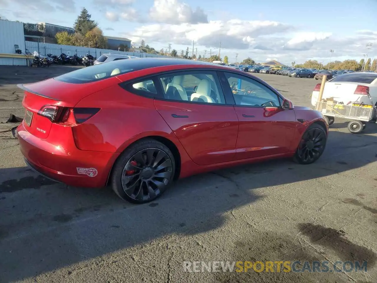 3 Photograph of a damaged car 5YJ3E1EC9PF692309 TESLA MODEL 3 2023