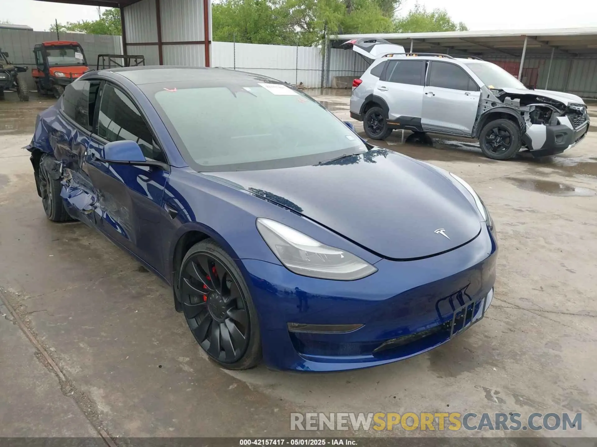 1 Photograph of a damaged car 5YJ3E1ECXPF551538 TESLA MODEL 3 2023