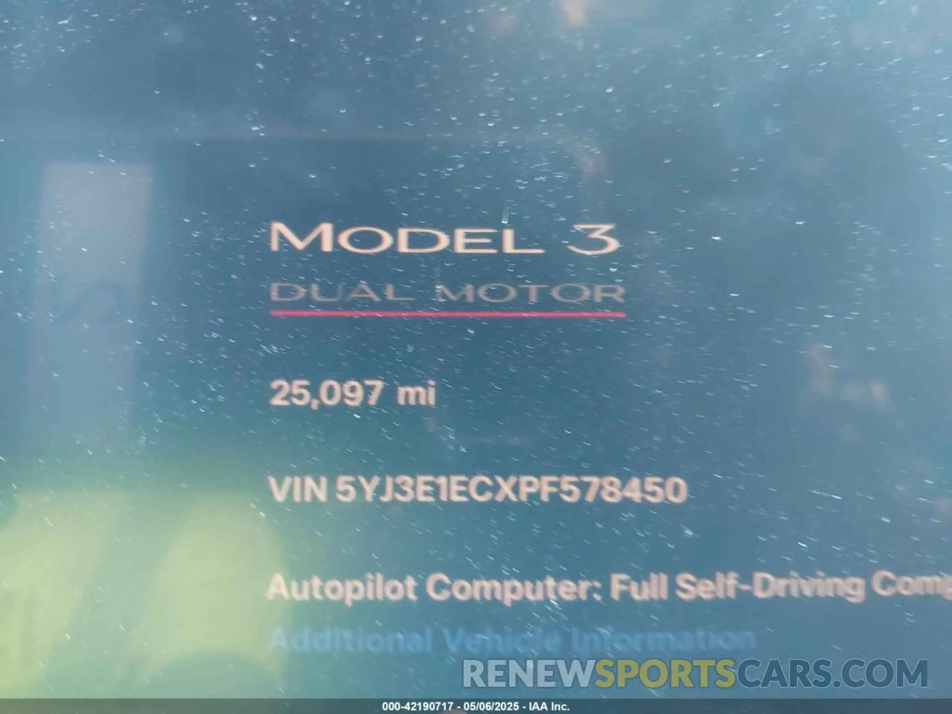 14 Photograph of a damaged car 5YJ3E1ECXPF578450 TESLA MODEL 3 2023