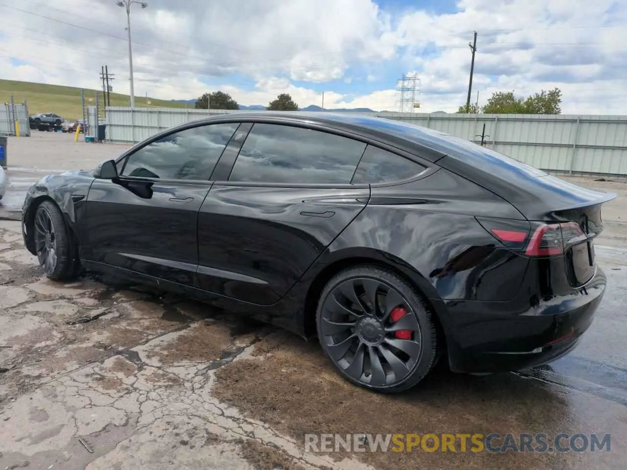 2 Photograph of a damaged car 5YJ3E1ECXPF628019 TESLA MODEL 3 2023