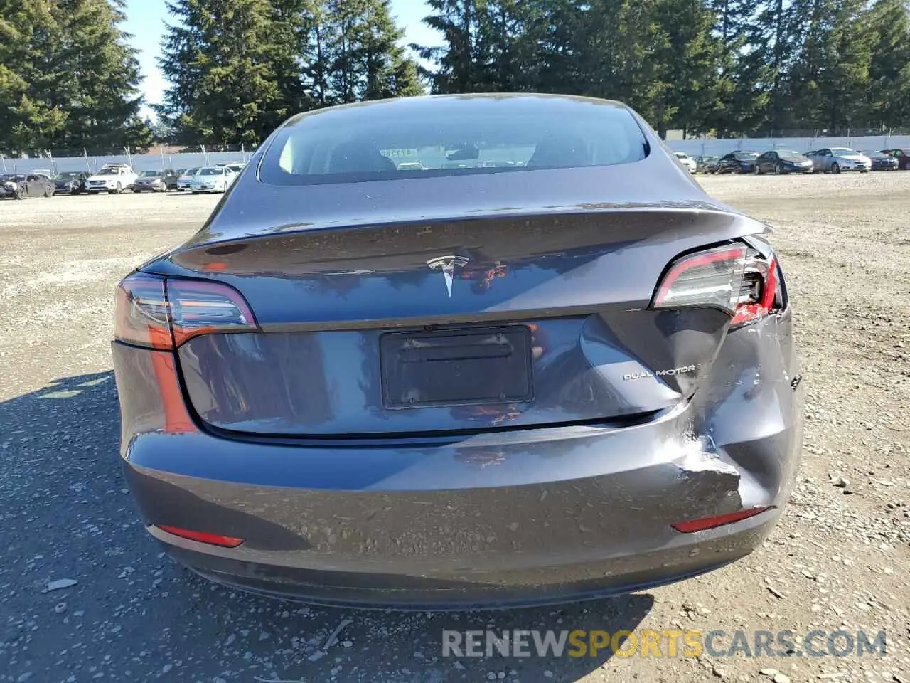 6 Фотография поврежденного автомобиля LRW3E1EB6PC923703 TESLA MODEL 3 2023
