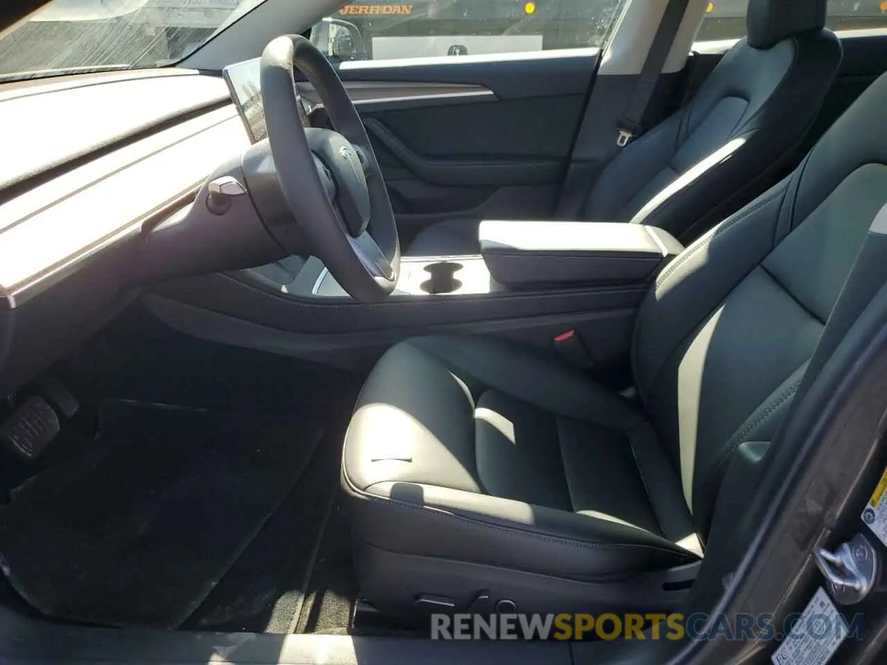 7 Фотография поврежденного автомобиля LRW3E1EB6PC923703 TESLA MODEL 3 2023