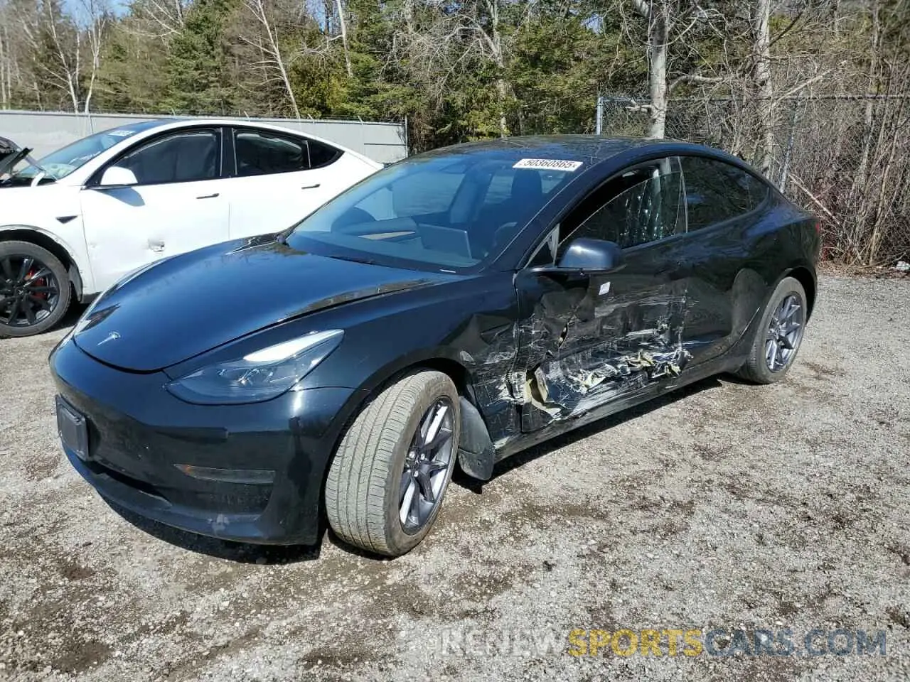 1 Photograph of a damaged car LRW3E1FA5PC920846 TESLA MODEL 3 2023