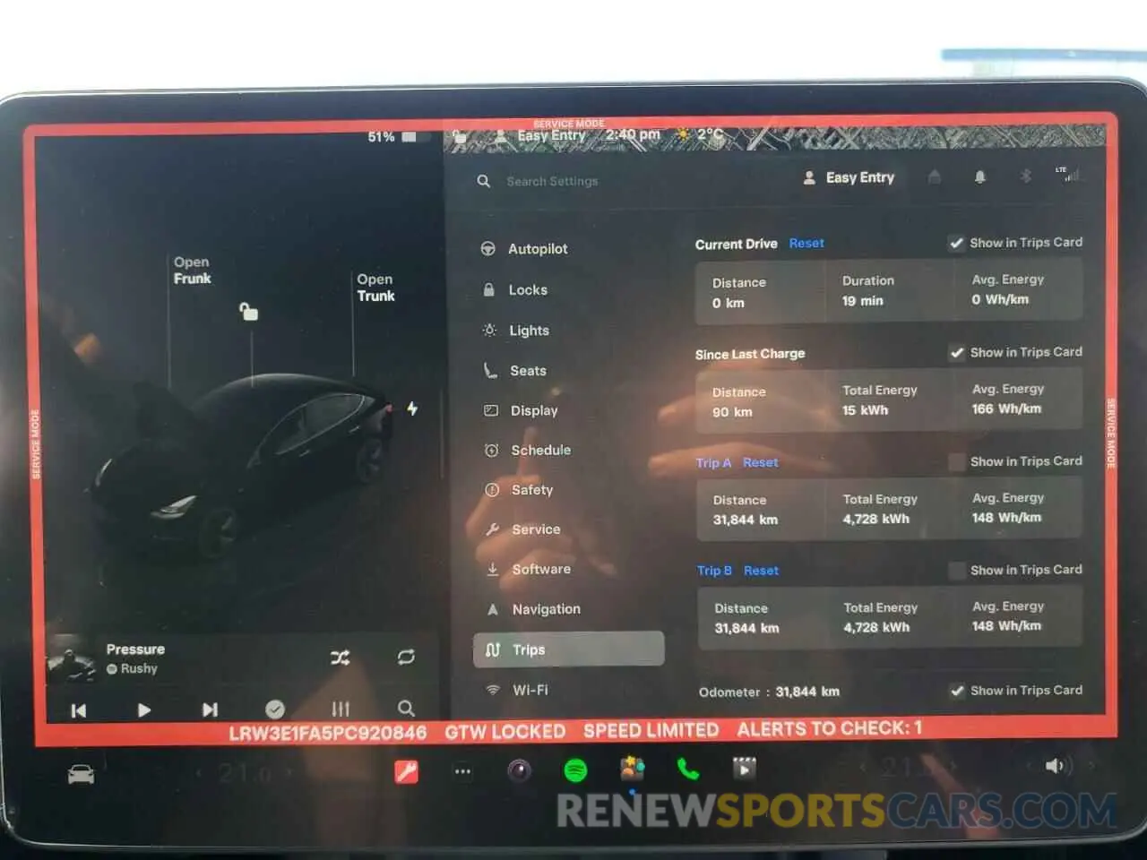 9 Photograph of a damaged car LRW3E1FA5PC920846 TESLA MODEL 3 2023