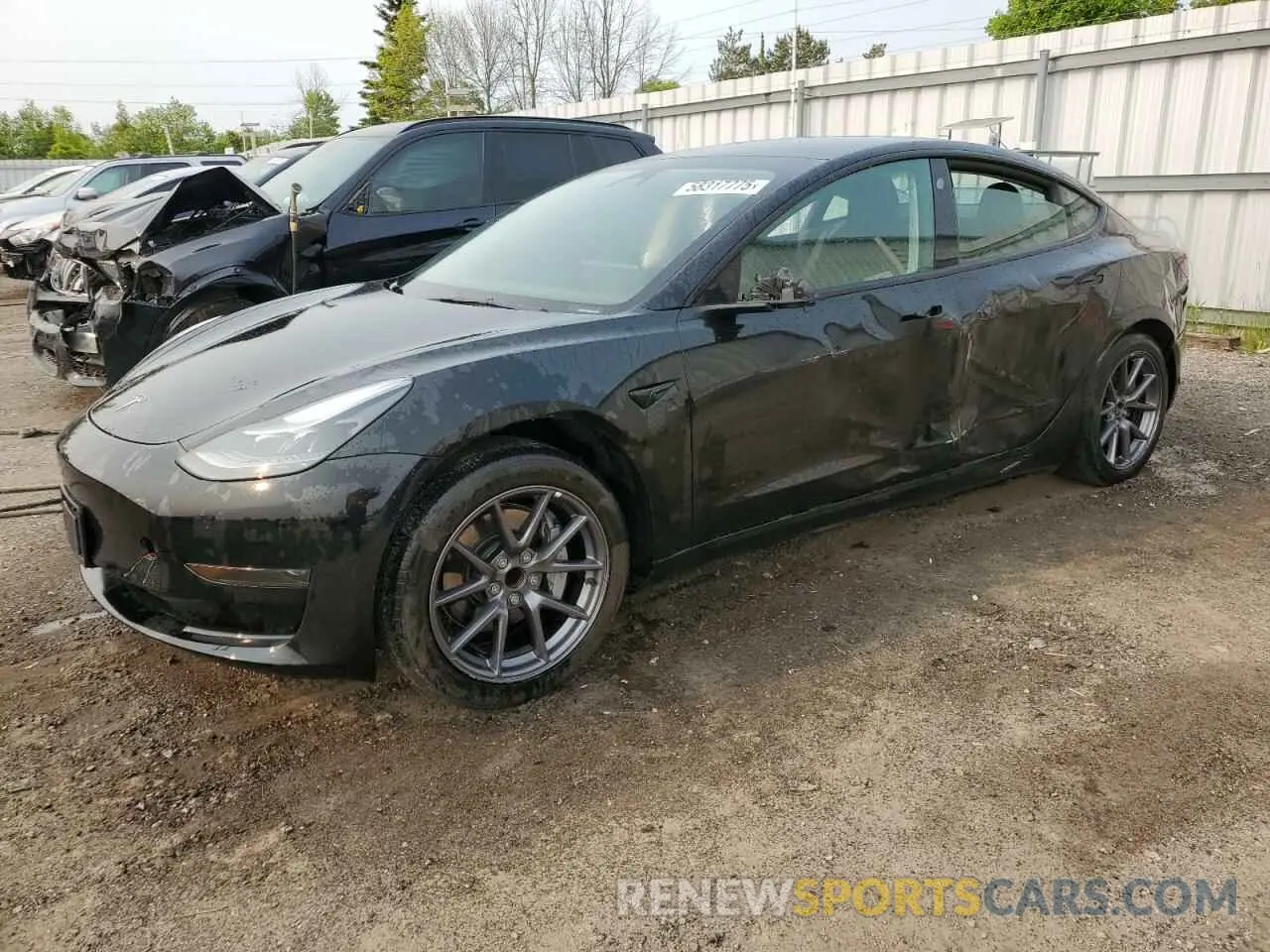 1 Photograph of a damaged car LRW3E1FA8PC875661 TESLA MODEL 3 2023