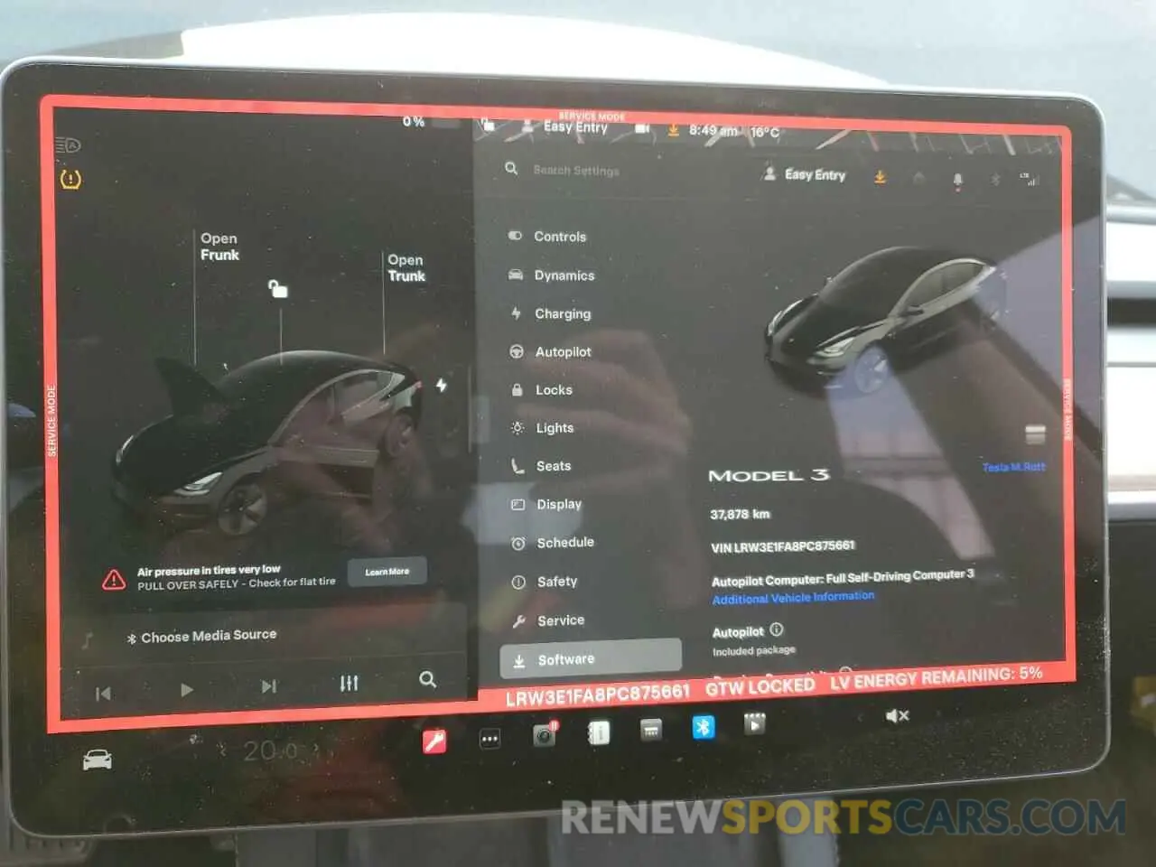 9 Photograph of a damaged car LRW3E1FA8PC875661 TESLA MODEL 3 2023
