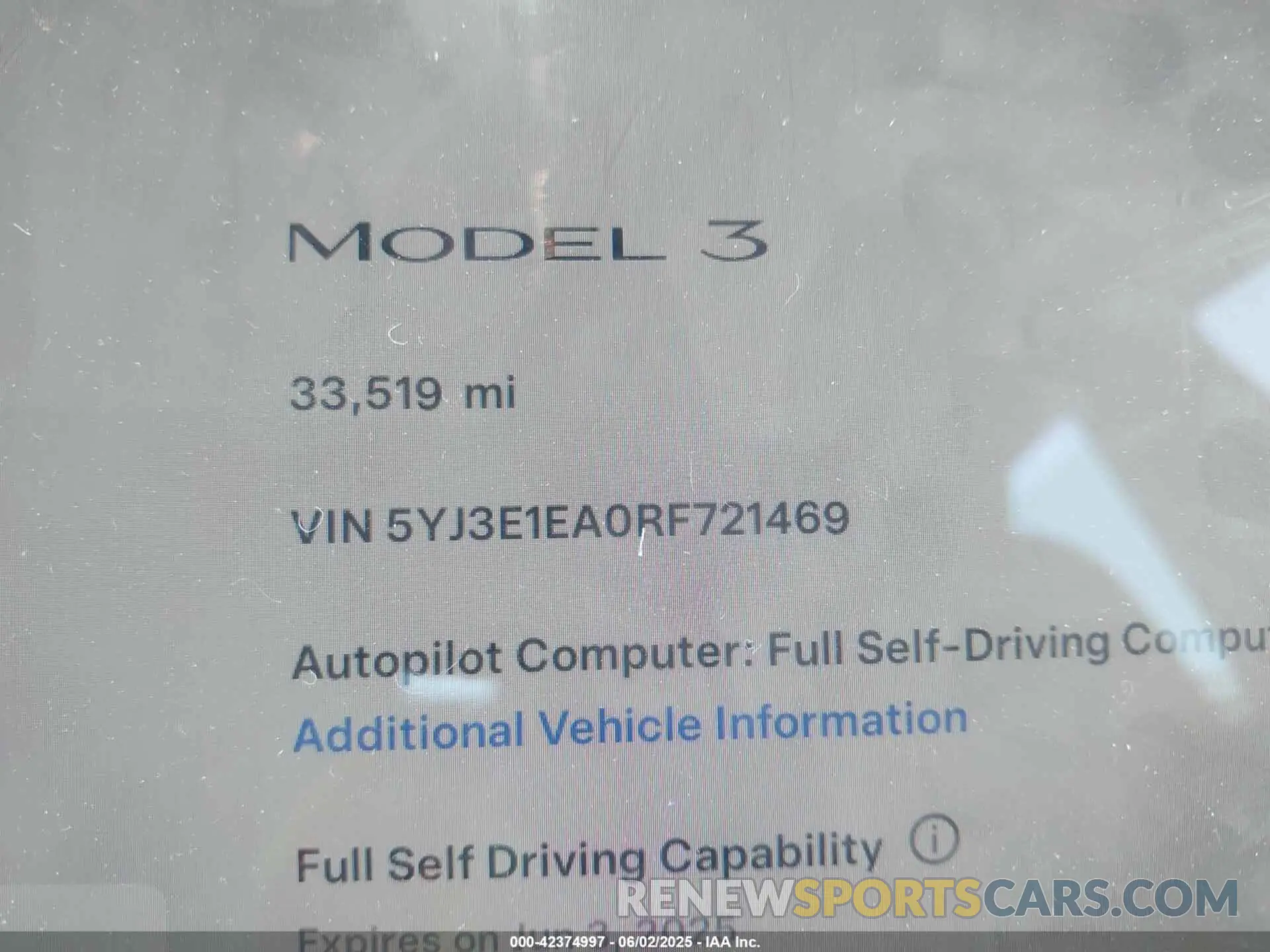 14 Фотография поврежденного автомобиля 5YJ3E1EA0RF721469 TESLA MODEL 3 2024