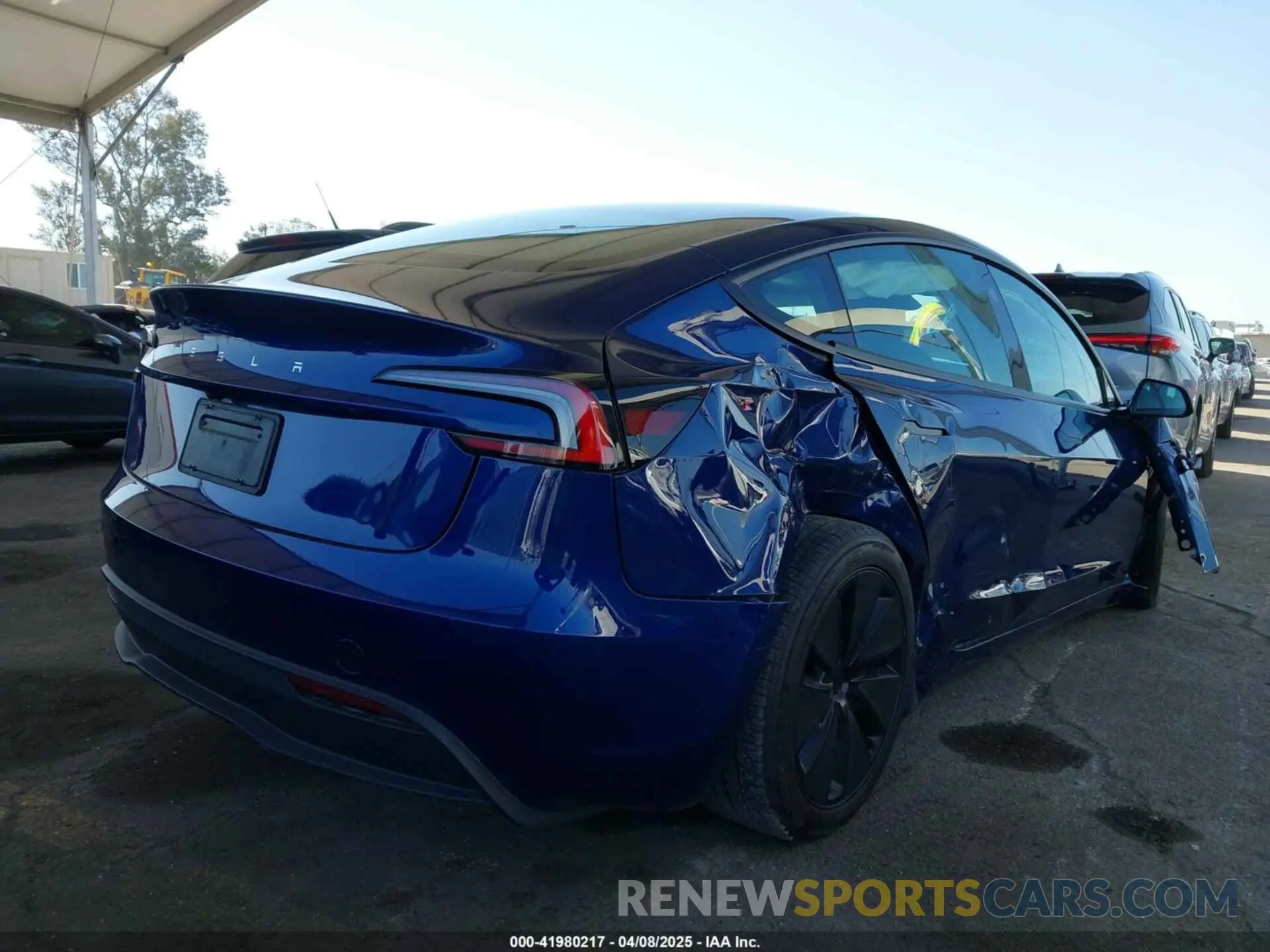 4 Photograph of a damaged car 5YJ3E1EA0RF745089 TESLA MODEL 3 2024