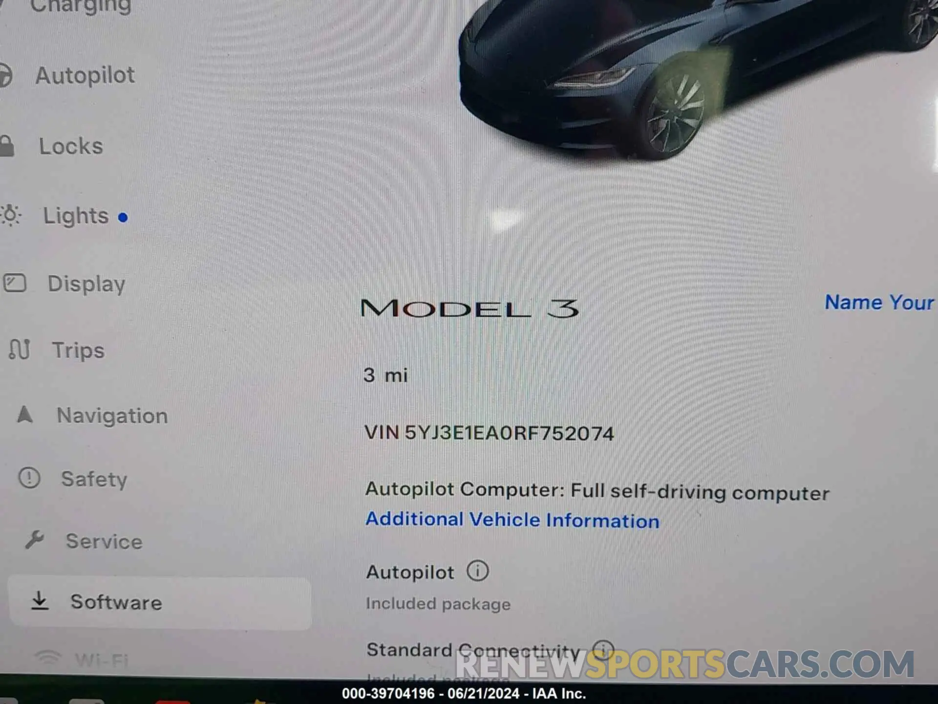 12 Фотография поврежденного автомобиля 5YJ3E1EA0RF752074 TESLA MODEL 3 2024
