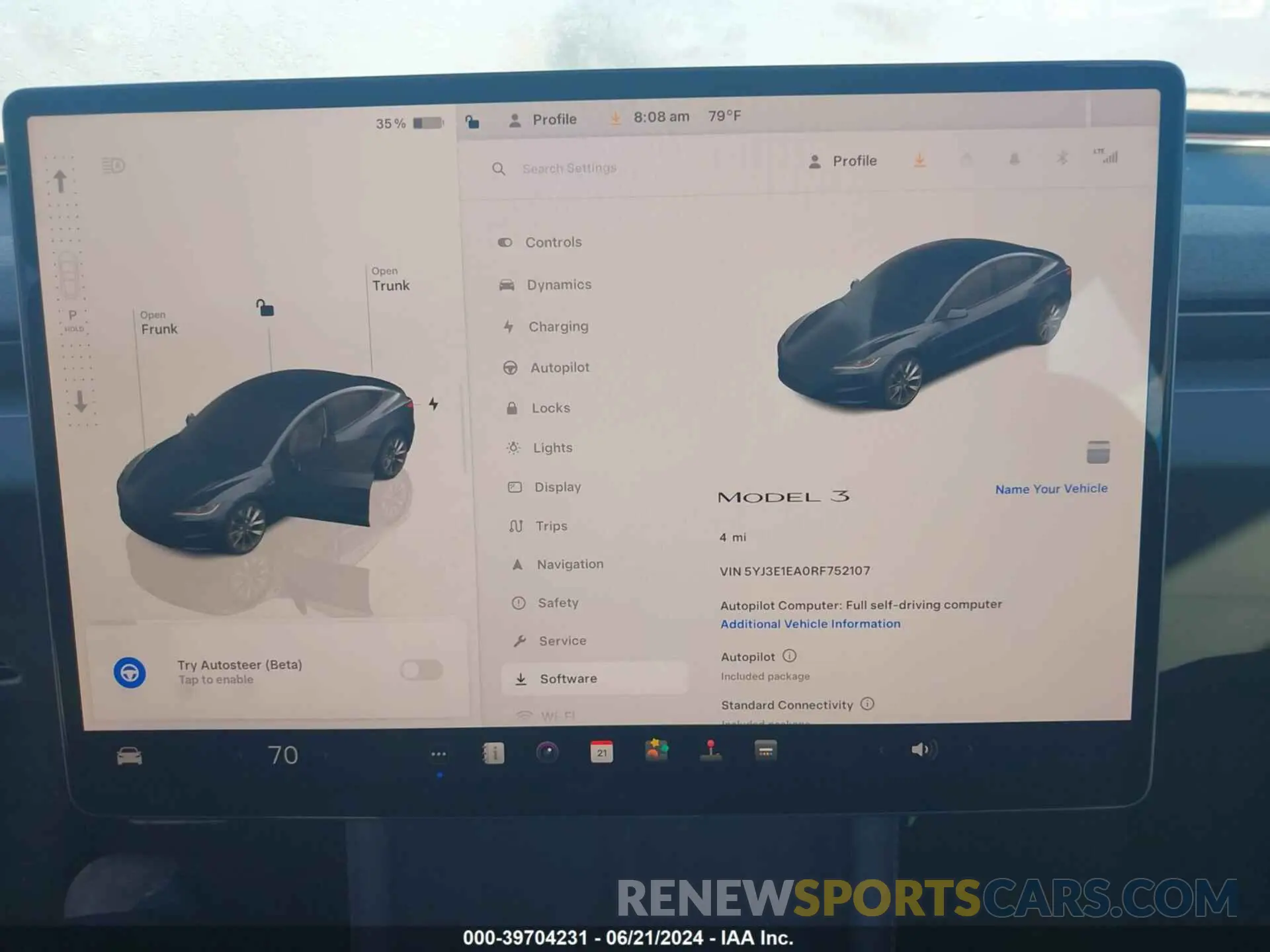 7 Фотография поврежденного автомобиля 5YJ3E1EA0RF752107 TESLA MODEL 3 2024