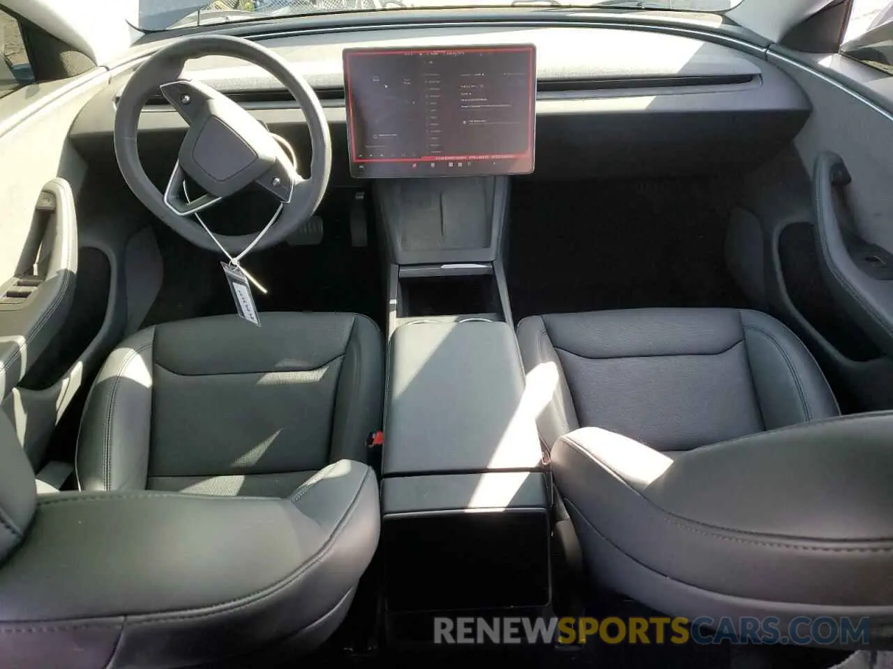 8 Photograph of a damaged car 5YJ3E1EA0RF784894 TESLA MODEL 3 2024