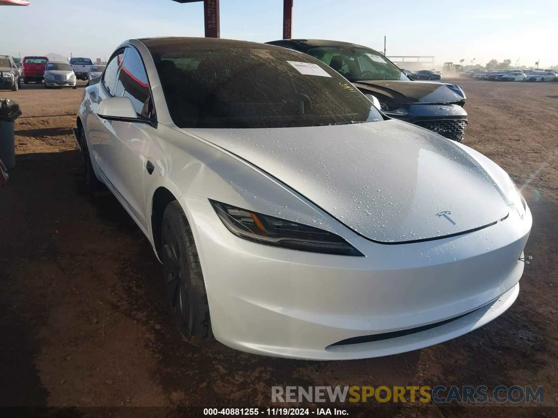1 Photograph of a damaged car 5YJ3E1EA0RF855902 TESLA MODEL 3 2024