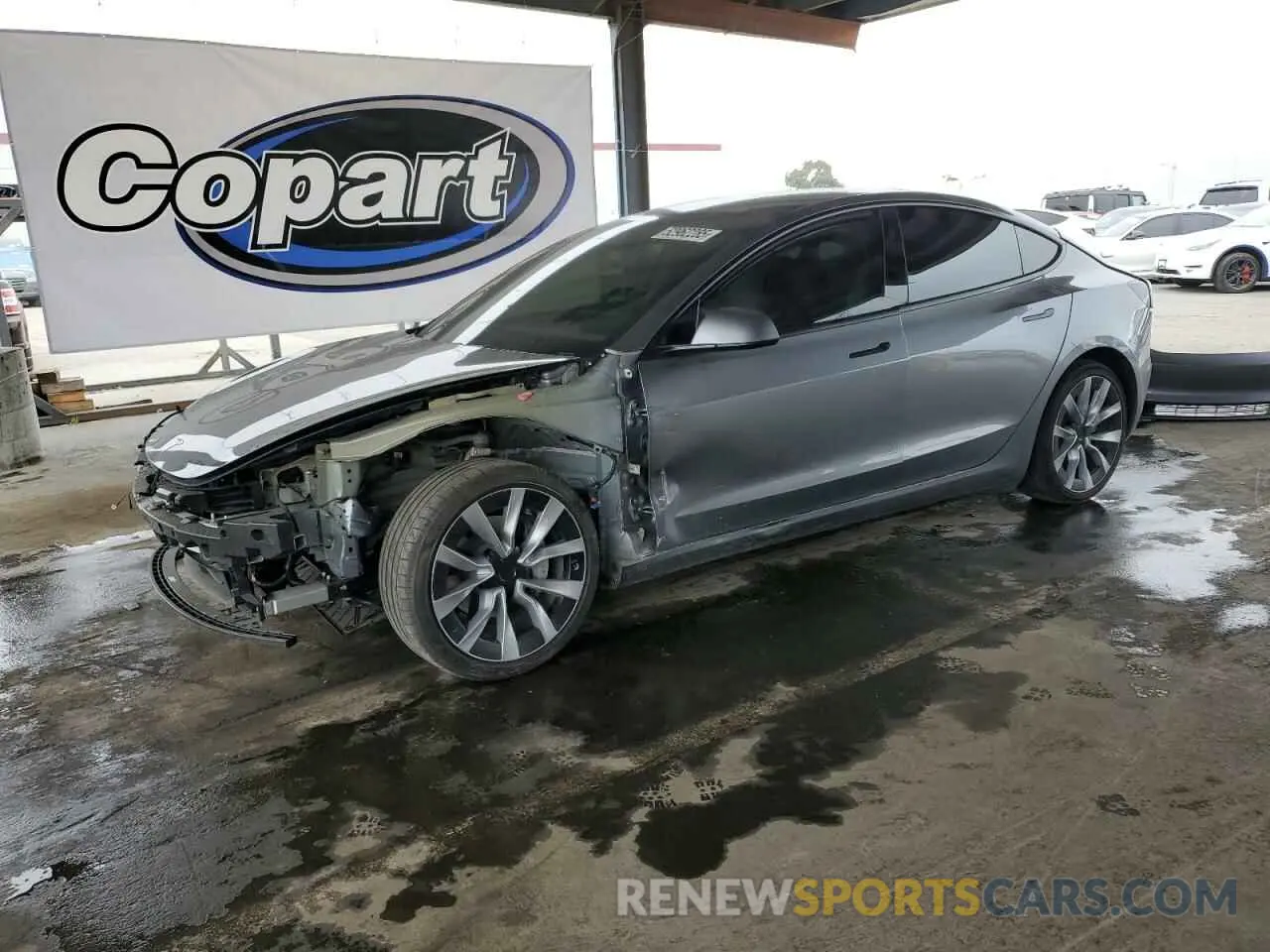 1 Photograph of a damaged car 5YJ3E1EA0RF859934 TESLA MODEL 3 2024