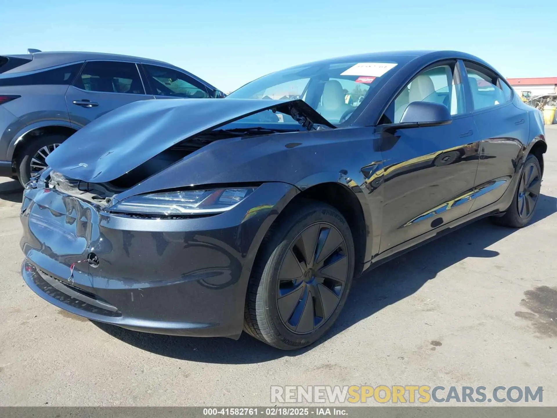2 Photograph of a damaged car 5YJ3E1EA0RF871954 TESLA MODEL 3 2024
