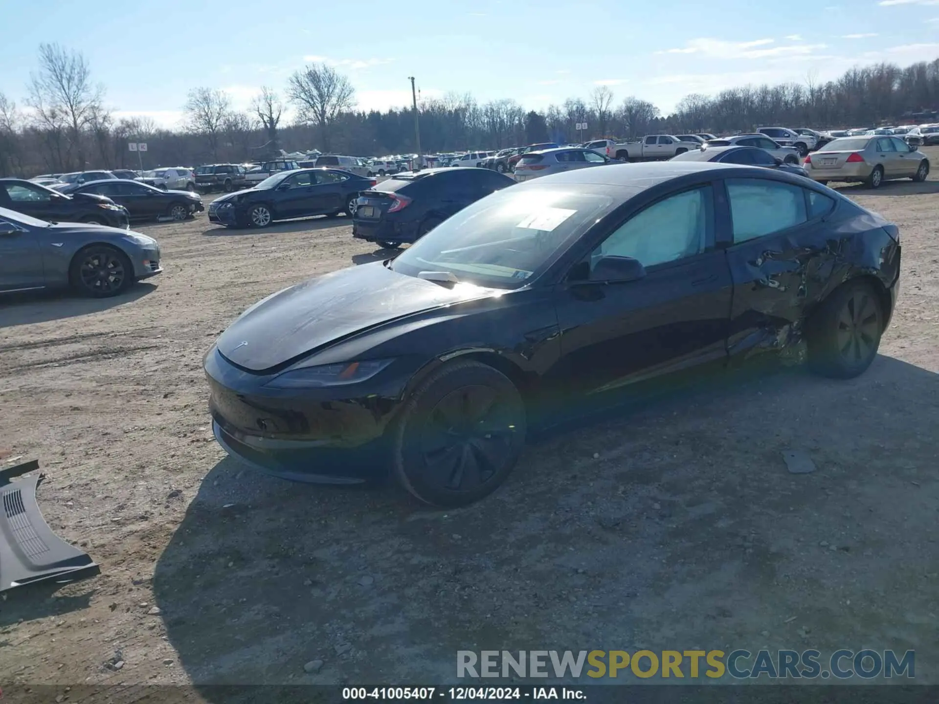 2 Photograph of a damaged car 5YJ3E1EA1RF718046 TESLA MODEL 3 2024