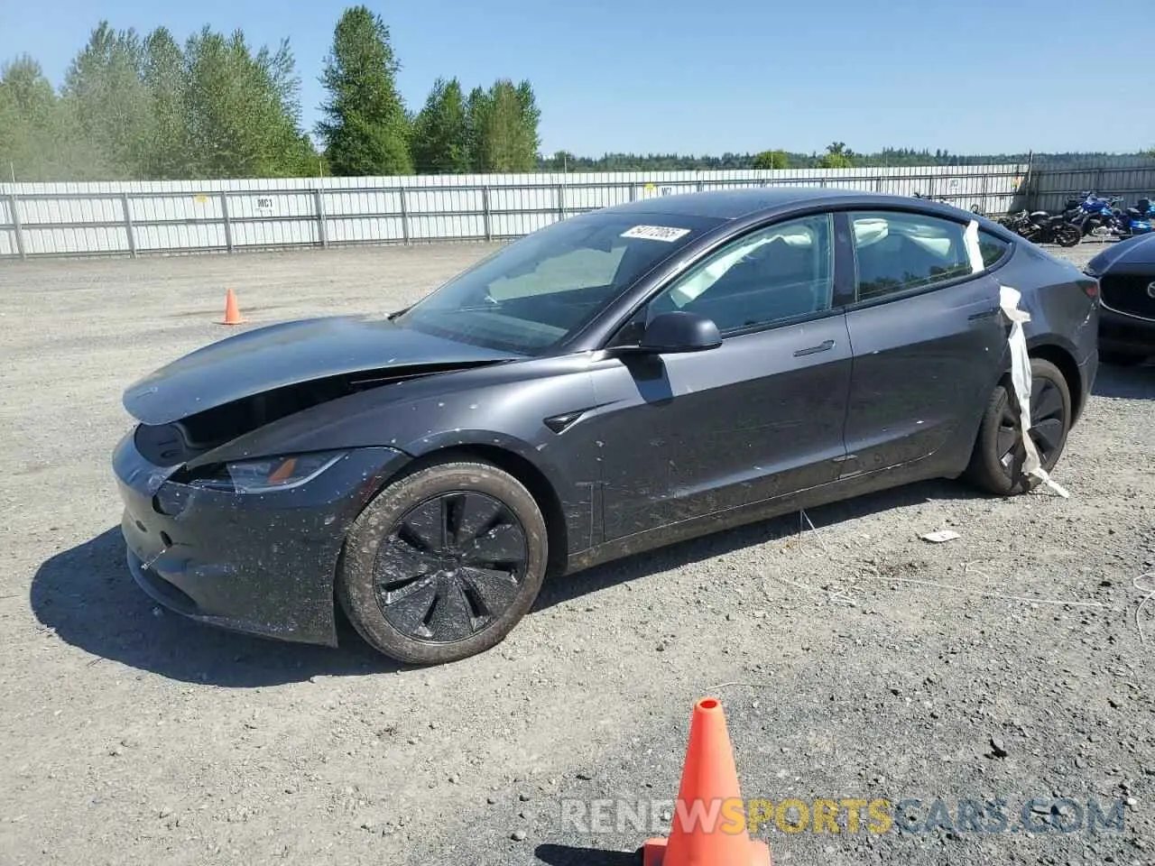 1 Photograph of a damaged car 5YJ3E1EA1RF721058 TESLA MODEL 3 2024