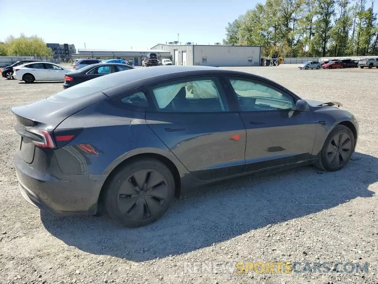 3 Photograph of a damaged car 5YJ3E1EA1RF721058 TESLA MODEL 3 2024