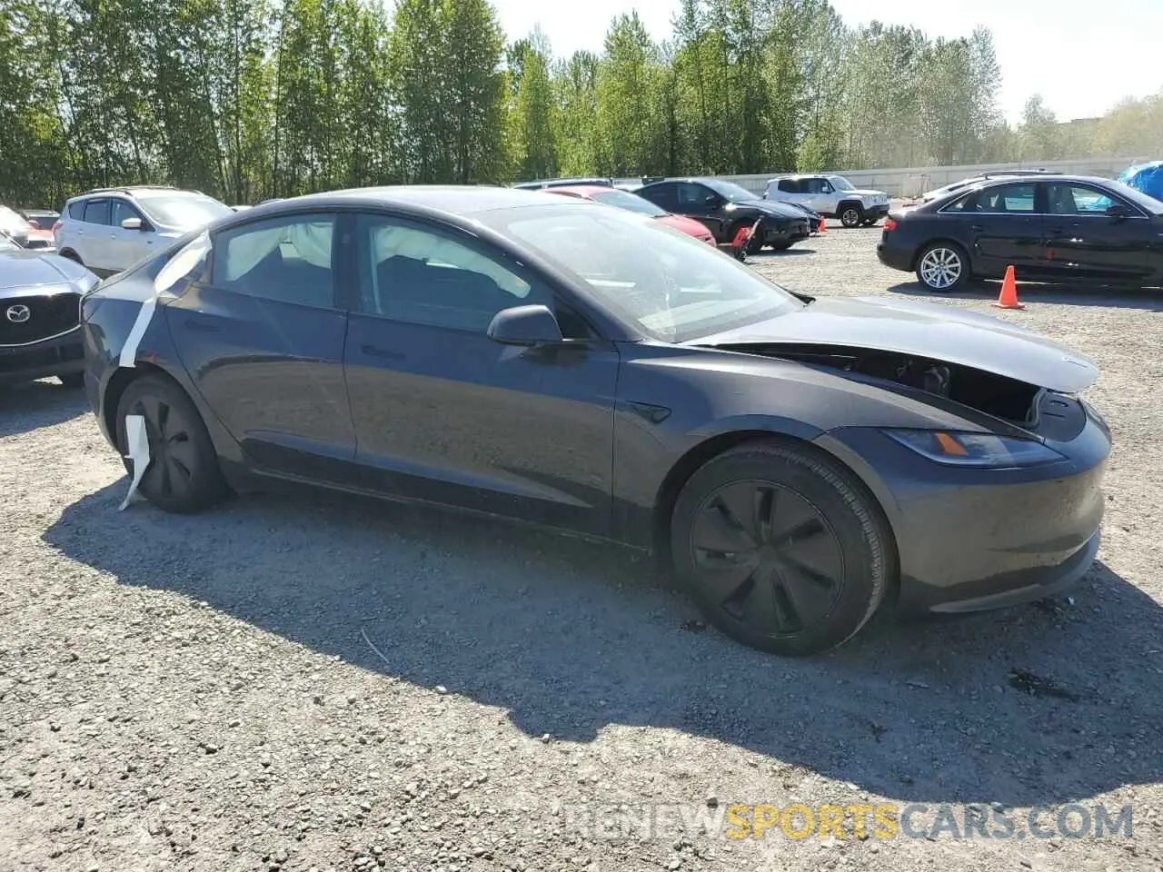 4 Photograph of a damaged car 5YJ3E1EA1RF721058 TESLA MODEL 3 2024