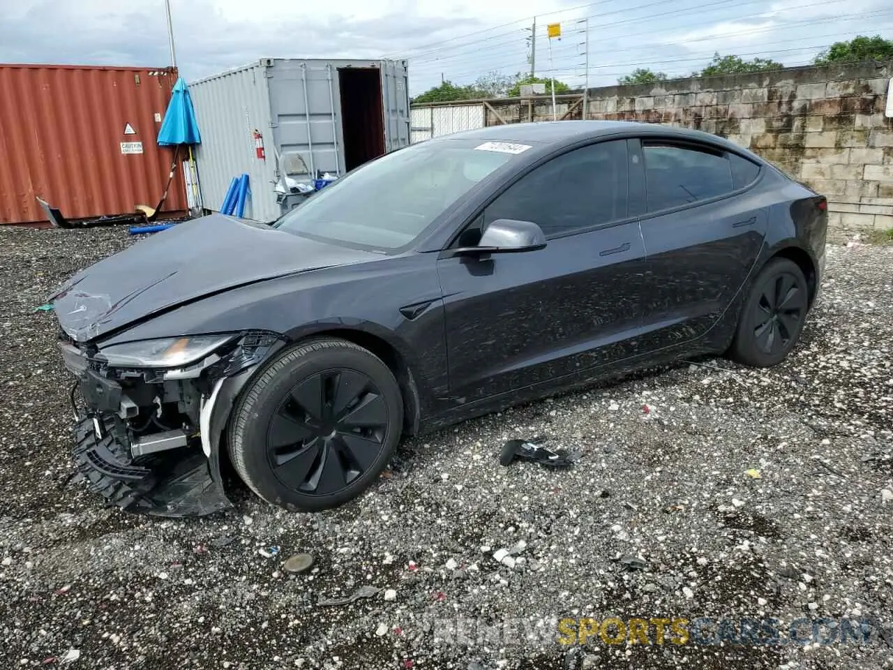 1 Photograph of a damaged car 5YJ3E1EA1RF724493 TESLA MODEL 3 2024