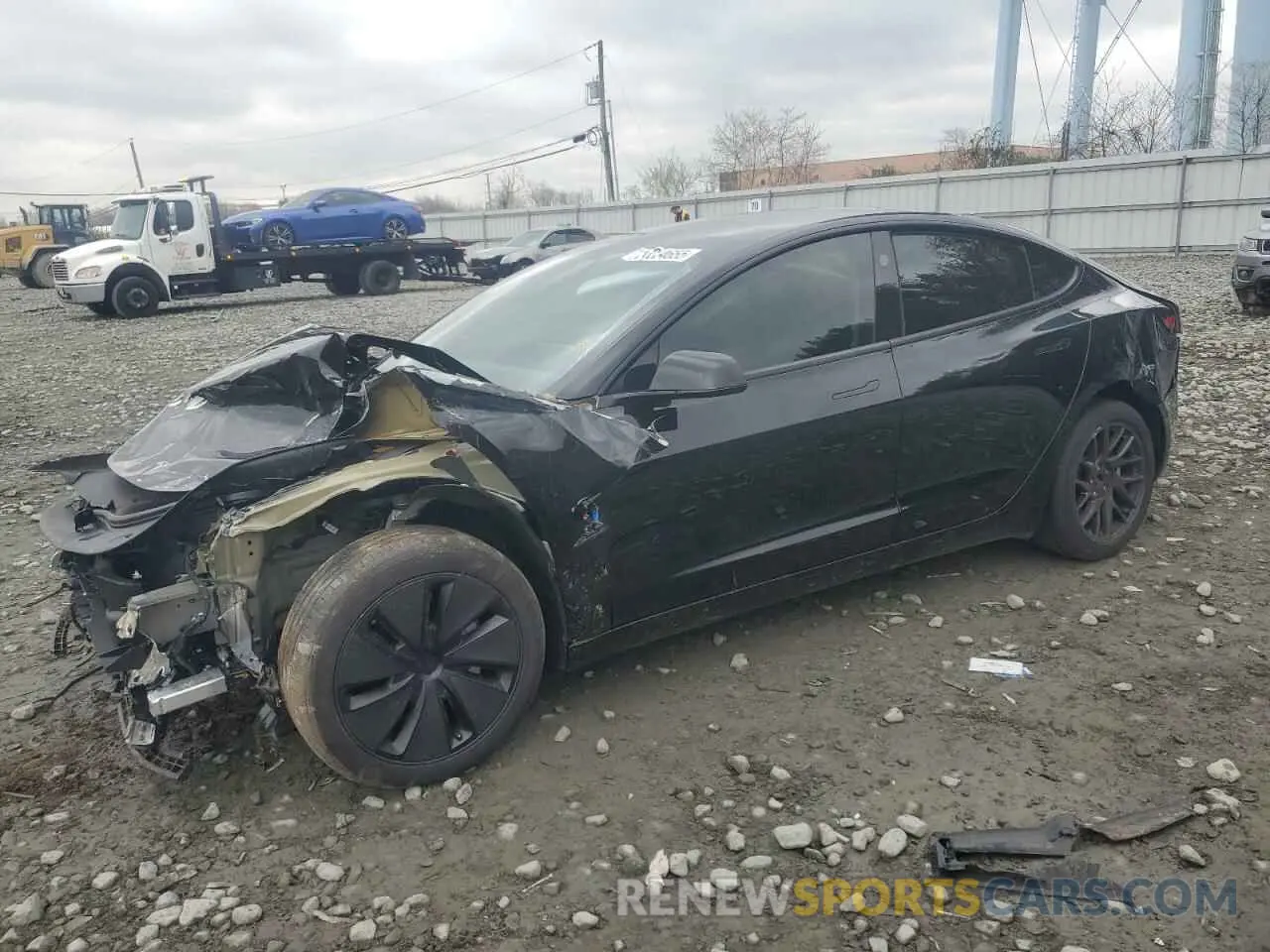 1 Photograph of a damaged car 5YJ3E1EA1RF730892 TESLA MODEL 3 2024